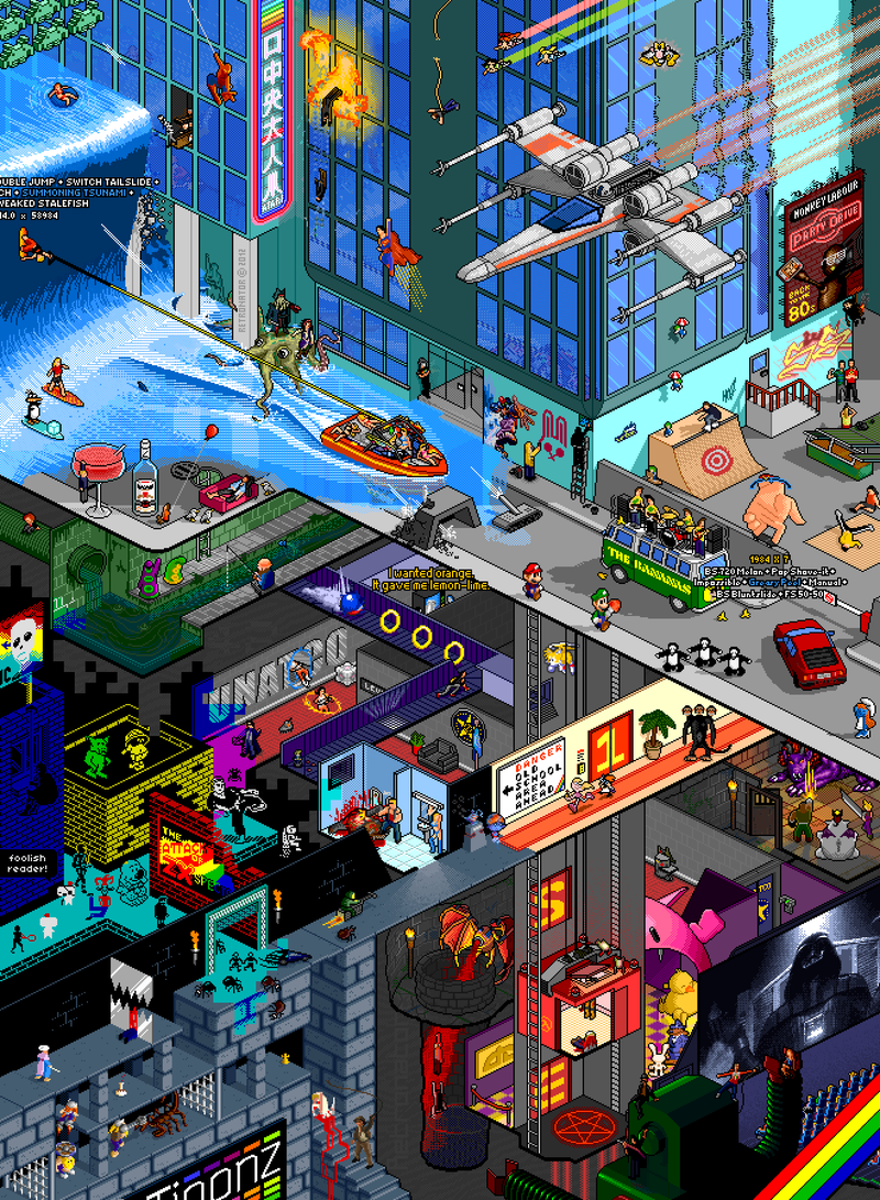Illustration for article titled An Incredible Pixel Tribute to Video Games
